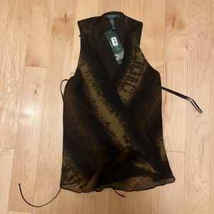 NWT Unique Ralph Lauren wrap tank